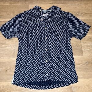 Tommy Bahama Navy Fish Print Shirt